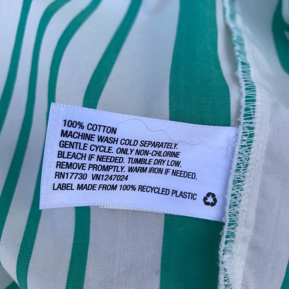 Green & White Stripe Blouse by a.n.d eawy - Picture 7 of 7